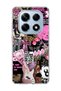 Redmi Note 14 Pro 4g Compatible Pink Leopard Fashion Printed Transparent Phone Case