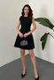 Black Sleeveless Short Dress - Black - 2
