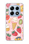 Redmi Note 14 Pro 4g Compatible Ice Cream Strawberry Pink Printed Transparent Phone Case