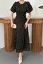 Khaki Rose Dress - Khaki - 4