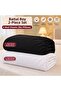 King Size Black and White Bed Sheet Set 2-Piece Elastic Fitted Sheet 80% Cotton