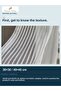 Modern Living Room Tulle Curtain, Off-White Cordone Stripe and Silver Glitter, 1/3 Dense Pleat - 7