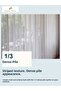 Modern Living Room Tulle Curtain, Off-White Cordone Stripe and Silver Glitter, 1/3 Dense Pleat - 5