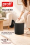 Rainbow Nordic Series Multi-Purpose Round Bucket - Toy and Item Storage Box with Organizer Lid - 3