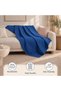 100% Cotton 180X220 cm Waffle Patterned, Pique Bed & Sofa Cover - 5