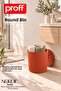 Rainbow Nordic Series Multi-Purpose Round Bucket - Toy and Item Storage Box with Organizer Lid - 3