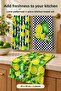 Fruit Patterned 3-Piece Kitchen Towel Set 30X50 cm Lime Patterned Green