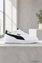 Cr-4813 White Black Women's Daily Sports Sneaker Comfortable Sole Casual Shoes