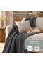 100% Cotton 150X200 cm Waffle Patterned, Pique Bed & Sofa Cover - 6