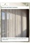 Off-White Tulle with Corded Stripes, Silver Glitter 1/3 Dense Pleated Curtain - 2
