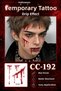 Halloween Temporary Tattoo Sticker 5 Pieces Horror Themed Realistic Looking Waterproof - 4