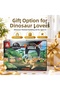 Dinosaur Building Block Set 175 Pieces Park and Play Set with Dinosaur Figures for Ages 6+ - 7
