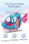 Mannequin Doll Licensed Exploration Helicopter 45 cm 2-Person Movable Educational Toy Helicopter