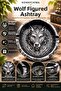 3D Embossed Ash Tray with Wolf Figure - 2