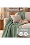 100% Cotton 240X260 cm Premium Waffle Pattern Pique Blanket & Bedspread - 6