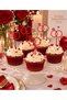Ring Figured Cupcake Toothpick Cake Decoration 10 Pieces Bachelorette Party Engagement Promise Lover Marriage Proposal Decorations (Color Can Be Selected) 15cm
