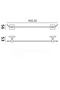 3-Piece Stainless Brass Dove Matte Black Bathroom Accessory Set - Towel Holder, Toilet Paper Holder, and Hanger Set - 4