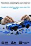 Blue Knight Race Car with 325 Blocks 2.4Ghz Remote Control - Bluetooth Controlled Via Mobile App Bpa-Free Quality Abs Plastic Technical Building Blocks Toy Set - 3