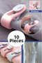 10 Pieces of Needle-Free Quilt Sheet and Curtain Holder Stabilizer Non-Slip Duvet Cover Organizer Clips