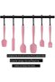 6-Piece Silicone Spatula Set for Cooking, High Heat Resistant, Bpa-Free Non-Stick Silicone Spatula Set for Baking, Cooking, and Mixing, with Strong Stainless Steel Core Design - 3