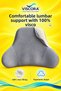 Visco Orthopedic Lumbar Support Pillow – Ergonomic Lumbar Cushion for Car, Office Chair, and Home - 3