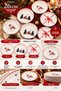 Winter Tale Christmas Merry Christmas 6 Piece 26 cm Luxury Serving Plate Set - 4