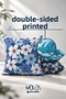 Set of 4 Cushion Covers 43X43 cm Colorful Floral Patterned Bohemian Ethnic Retro Decorative Pillowcases - 7