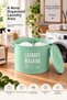 2-Compartment Metal Detergent Storage Container 7 Liters – Laundry Detergent Box for Colored and White Clothes - 4