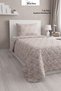 Lavinya Quilted Single Bedspread, Pique Set, Reversible, Floral Pattern (1 Pillowcase), 160X220 cm