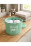 2-Compartment Metal Detergent Storage Container 7 Liters – Laundry Detergent Box for Colored and White Clothes - 3