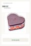 10 Pieces 300 Cc Mica Hard Plastic Heart Bowl with Lid, Dessert and Chocolate Presentation Container - 4
