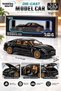 1:24 Panamera Street Edition Metal Diecast Model Car 22cm Openable Door Hood and Trunk Black Porsche