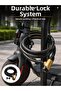 200 cm Long Steel Cable Lock Durable Keyed Motor and Bicycle Lock