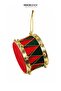 Christmas Ornament Drum Red Green 12X9 cm