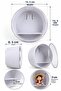 Anime Figure Display Box Hangable on the Wall Round 15.5X8.5Cm Pc465 - 4