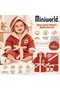 Cotton Crack Pattern 5-Piece Soft Terry Cloth Baby Boy Bathrobe Bath Set 0-2 Years (Bathrobe Bath Towel Washcloth Belt Slippers)