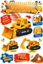 Friction Toy Excavator 12 cm – Crawler Construction Machine Dozer Excavator Construction Vehicle with Movable Bucket