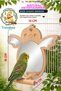 Trendme Bird Figured Mirrored Wooden Bird Toy and Perch - Budgie, Cockatiel - 3