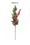 Christmas Ornament Branch with Berries Pine Green Red 68 cm