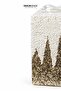 Christmas Ornament Gift Box Zigzag Patterned Champagne 20 cm - 2