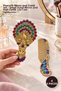 4 Piece Peacock Mirror and Comb Set – Small Size Hand Mirror and Hair Comb 13X7 cm Mirror Comb Set