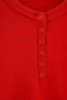 Wardrobe Essentials Red Crew Neck Buttoned Knitwear Oversize Sweater Tbbaw27An00084 - 3