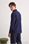 Navy Blue Modal Look Regular Fit Men's Shirt Tmnaw27Go00023 - 2