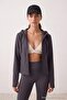 Dark Anthracite Brushed Scuba Knitted Sports Jacket Thmaw26Sk00000 - 5