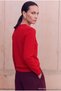 Red Trendyol Studio Accessory Detailed Cashmere Blended Knitwear Sweater Twoaw27Kz00278 - 4