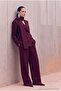 Trendyol Studio Şallı Mürdüm Blazer Ceket TWOAW27BC00051