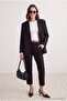 Siyah Beyaz Puantiyeli Oversize Blazer Ceket TWOAW27BC00021 - 3