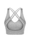 Gray Melange Diver/Scuba Throw Cap Sports Bra Thmaw27Ss00010 - 3