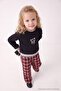 Black Girl's Printed Knitted T-Shirt Tkdaw27Ts00022 - 5