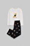 Ecru Girls/Boys Cotton Pajamas Set Tkdaw27Pt00042